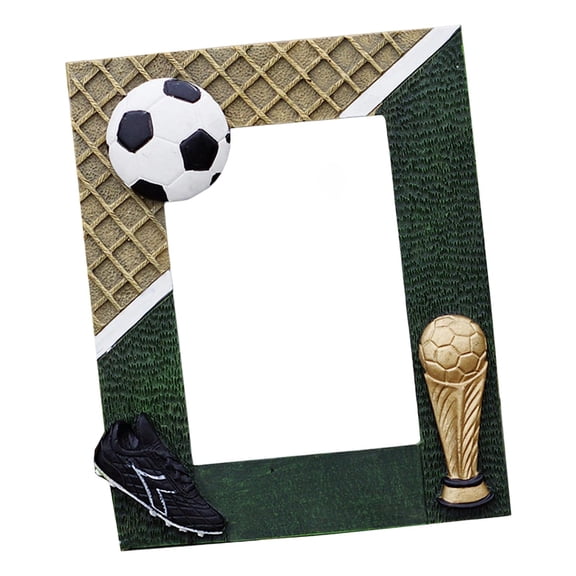 Dualoai Soccer Photo Frame Award DIY Memorable Keepsake Holder for Dad Teams Desktop