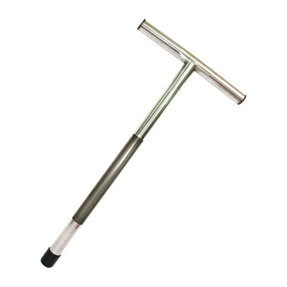Dualoai Soil Sampler T Handle Gardening Tool Stainless Steel for Golf Course Agriculture