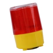 Dualoai Solar Power LED Strobe Lamp Emergency Flashing Warning Beacon Red Light D# D