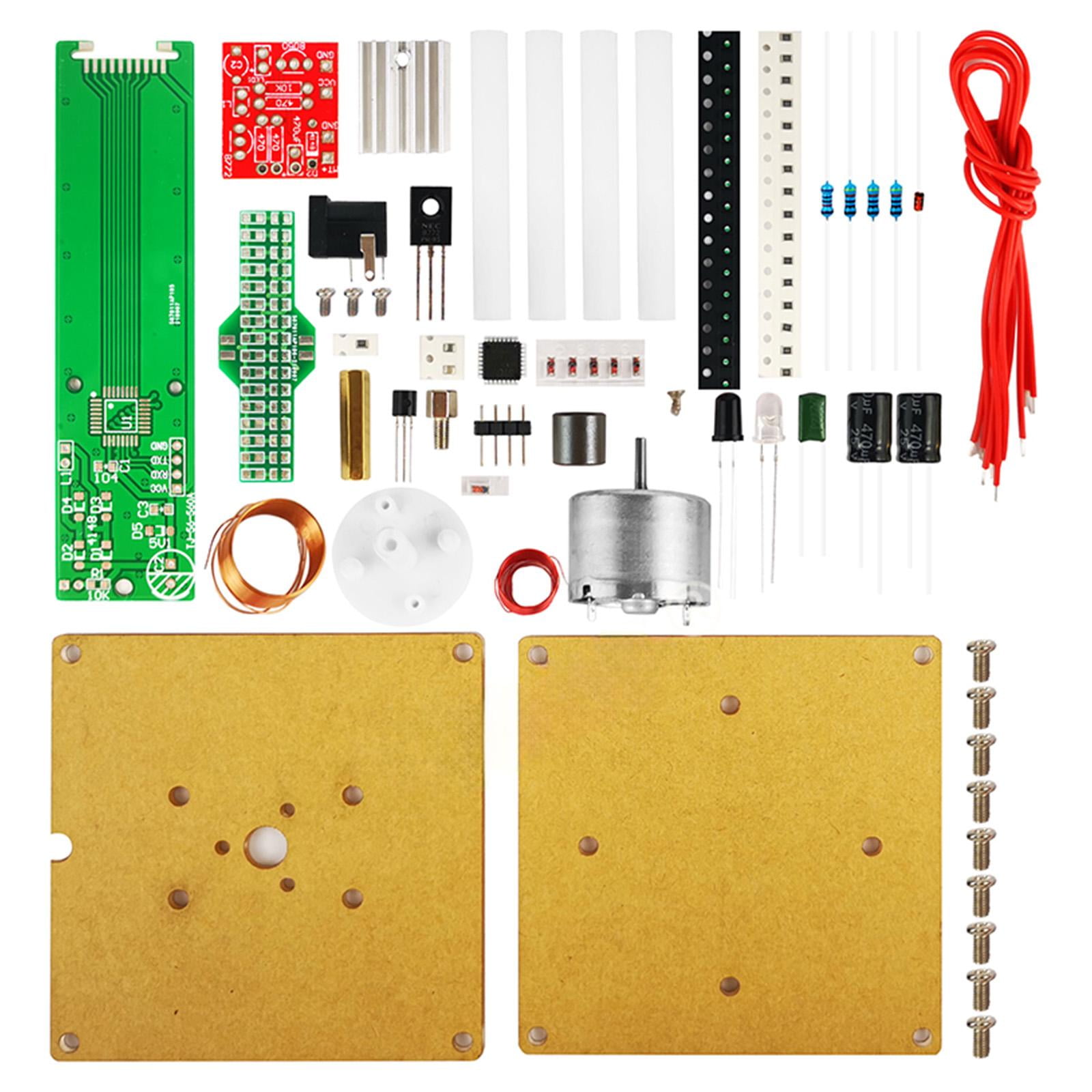 Dualoai Soldering Practice Board Kit Cross Rotating LED Display Fun for ...