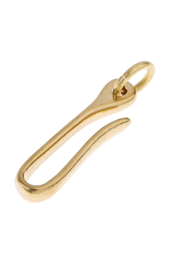Solid Brass Loop Keychain Belt Wallet Clip Holder Large(85x3.0x20)