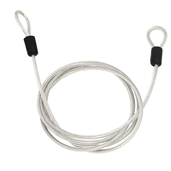 Dualoai Sports Bike Bicycle Lock Security Loop Cable Lock Scooter U-Lock Silver