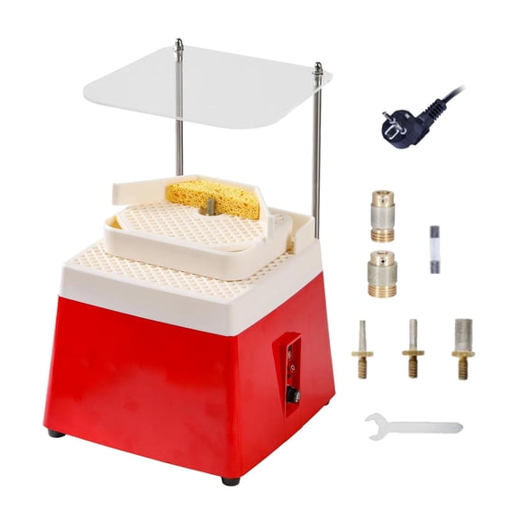 Dualoai Stained Glass Grinder Glass Grinding Machine for Processing Arts Home Studio Red