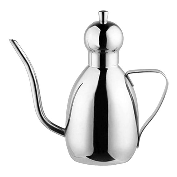 Dualoai Stainless Steel Olive Oil Can Cruet / Bottle / Dispenser with Drip 0. 0.35L