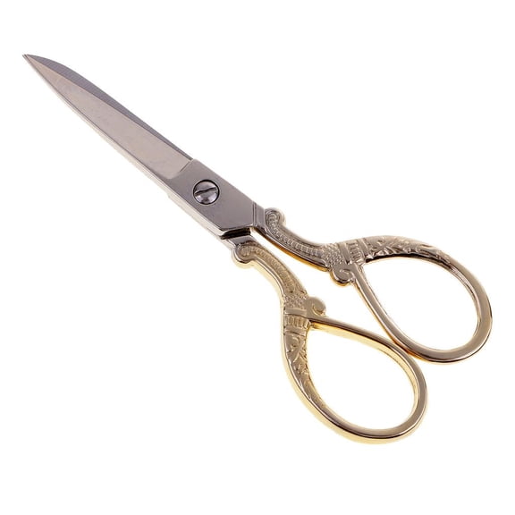 Dualoai Stainless Steel Scissors for Sewing and Crafts, DIY Tools, Available in 3 Colors gold