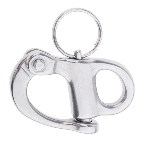 Dualoai Stainless Steel Snap Shackle Quick Release Sailing Marine Boating Rigging - 35mm