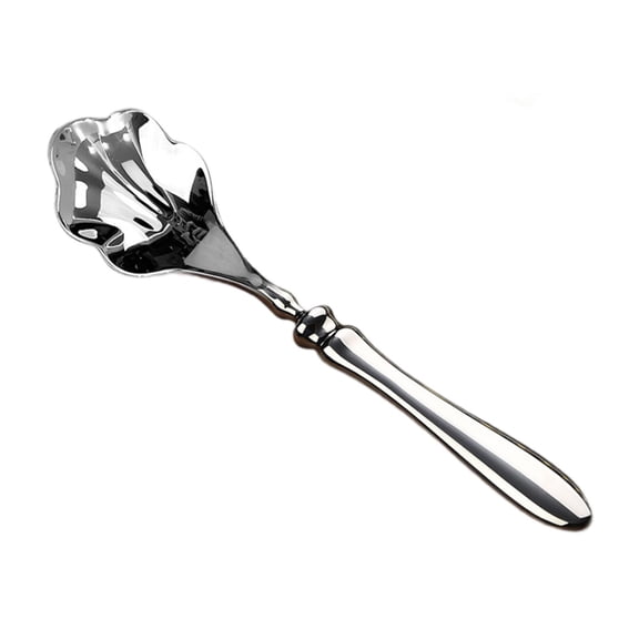 Dualoai Stainless Steel Spoon Multifunction, Shell Shape, Compact Size Cooking Spoon Tablespoon for Family Dinners Home Restaurant Parties small