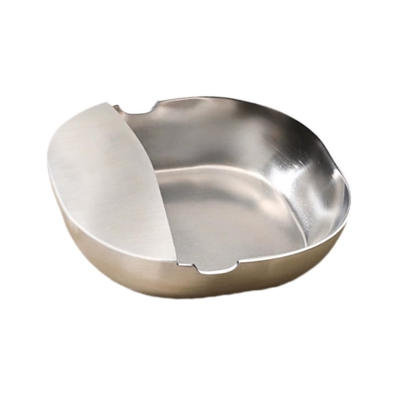 Dualoai Stainless Steel Spoon Rest Spoon Holder Gift Easy Clean Modern Versatile Food Container Utensil Rest for Household Countertop Square