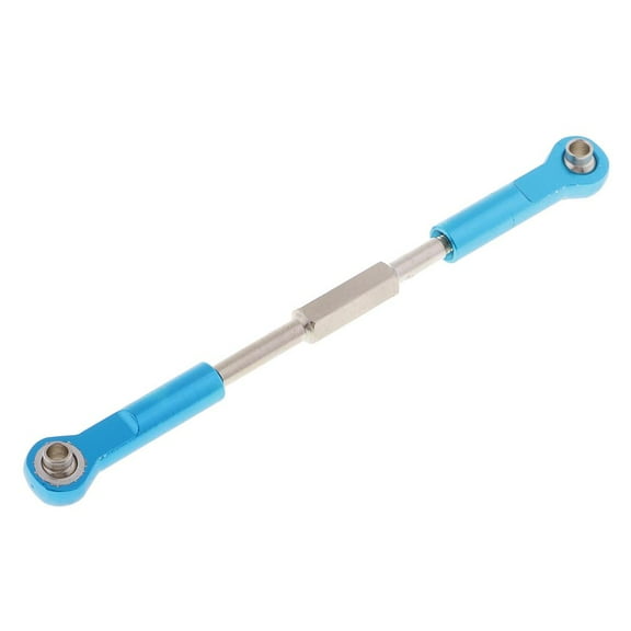 Dualoai Steering Servo Linkage Pull Rods Arms Blue Alloy Aluminum Adjustable for RC Car