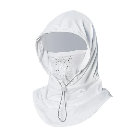 Dualoai Summer Balaclava Finshing Hat Lightweight Comfortable Sun Protection Sun Hat for White