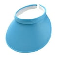 thumbnail image 1 of Dualoai Sun Visor Hat Comfortable Clip on Visor for Jogging Beach Outdoor Activities Bright Blue, 1 of 9
