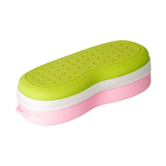 Dualoai Swim Goggles Case Glasses Protective Case for Swimmer Gifts Eyewear Eyeglass Pink Green