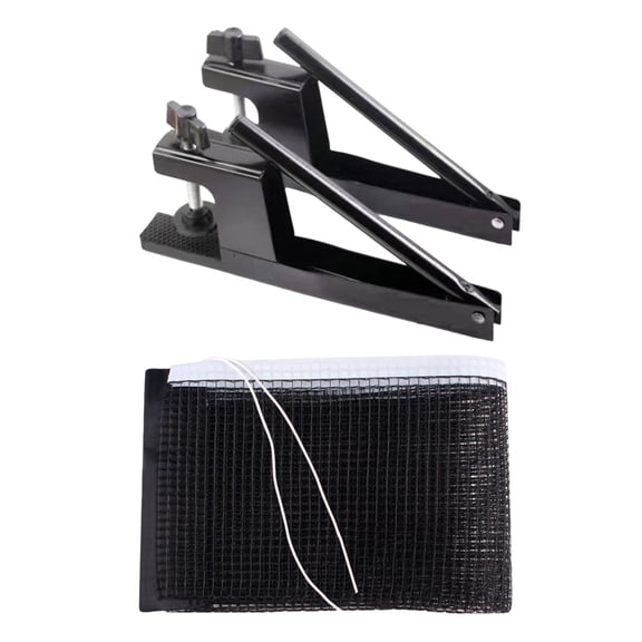 Dualoai Table Tennis Net Posts Set Game Table Accessories Professional Practice Mesh