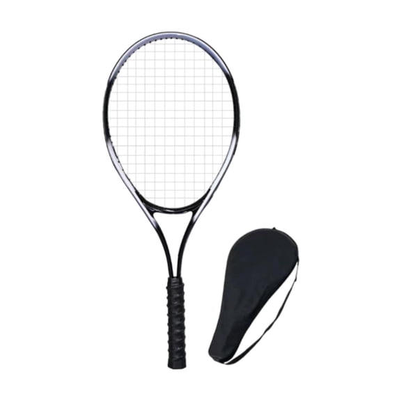 Dualoai Tennis Racket for Adults Practical with Carry Bag Lightweight Professional Nylon Black