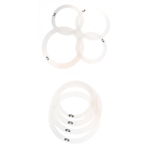 Dualoai Tone Control Rings Drum Dampening Rings Drum Set Parts Accessories Musical Instrument Parts Made with PET Material Suitable for Rehearsal Musi