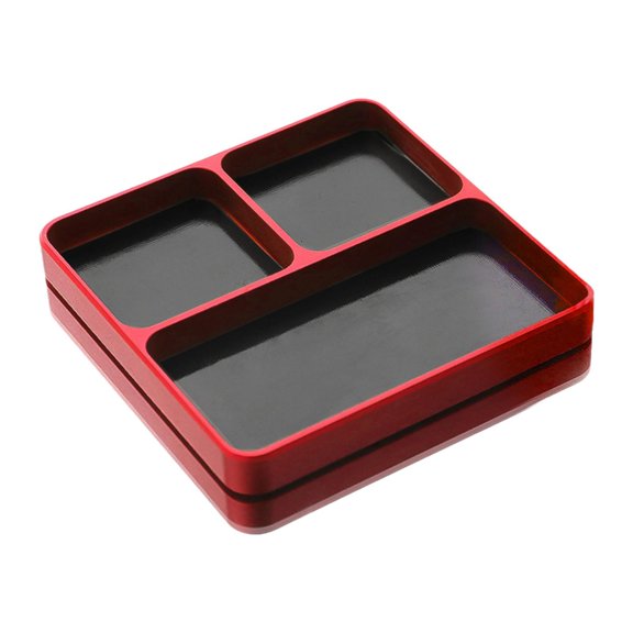 Dualoai Tool Holder Tray Small Parts Storage Tray Small Parts Plate Multifuntional Screw Red