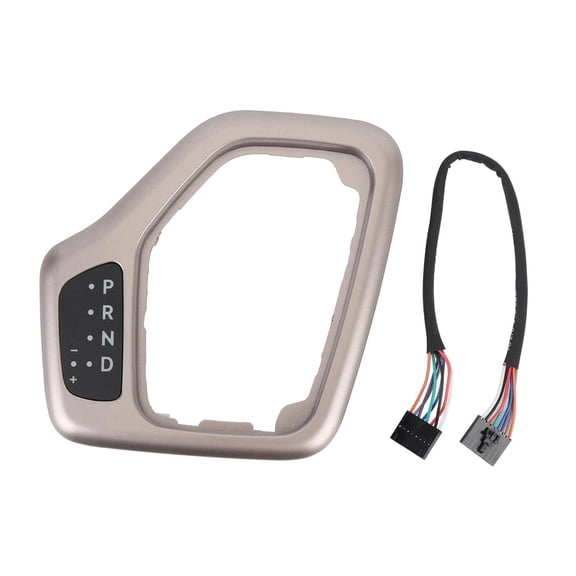 Dualoai Transmission Shifter Bezel with Harness Accessories 68413957AA Practical Professional Spare Parts Easy to Install Replacement Champagne
