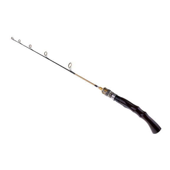Dualoai Travel Fishing Rods- Ice Fishing Rod, Ultralight Aluminum Alloy Mini Winter Fishing Rod Pole Model D