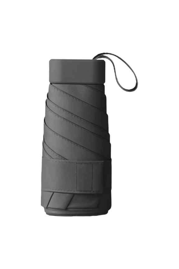Travel Umbrella Pocket Rain Umbrellas Windproof Lightweight for Women Gifts Black