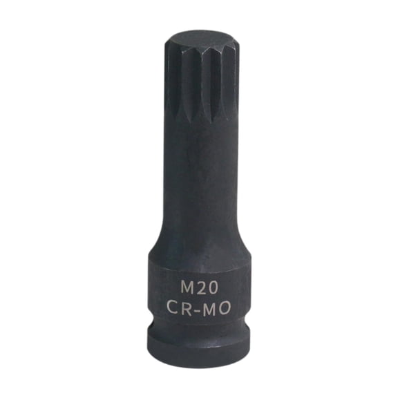 Dualoai Triple Square Spline Bit Socket 20mm for DIY Enthusiast Mechanical Work