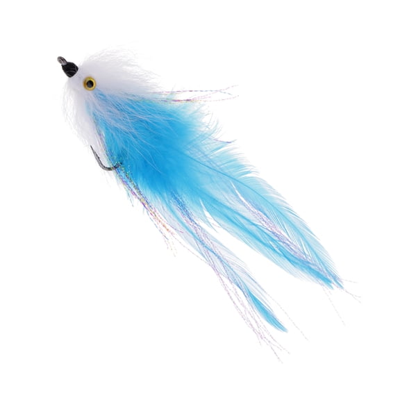 Dualoai Trout Salmon Steelhead Fly Fishing Streamer Flies Saltwater Blue with Hook