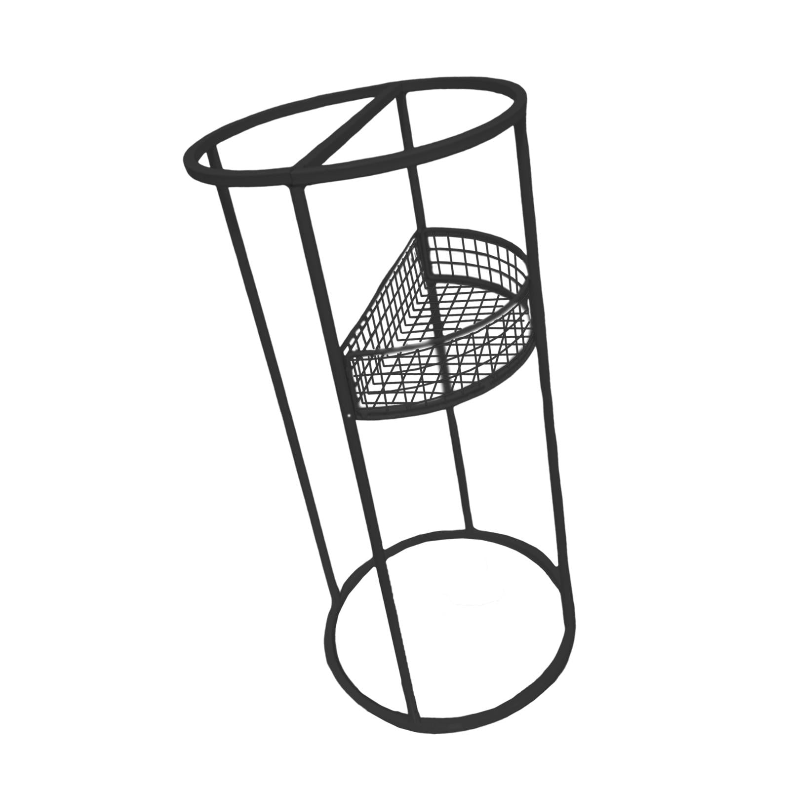 Dualoai Umbrella Stand Metal Round Portable Umbrella Holder for Office Entryway Home Black