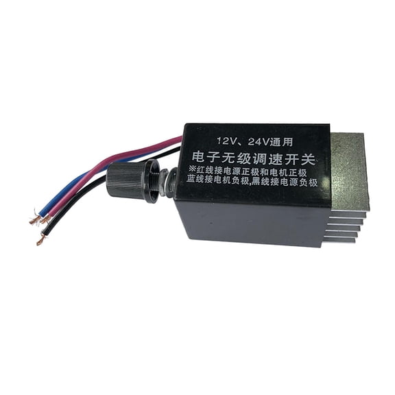 Dualoai Universal DC 12V / 24V Motor Controller Switch for Car Truck Fan Radiator