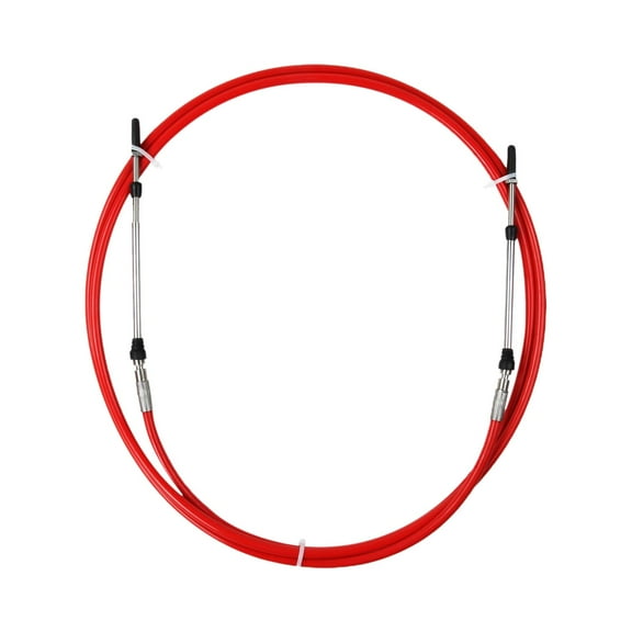 Dualoai Universal Throttle Cable Red for Marine Boat Motor Control Lever 14 FT