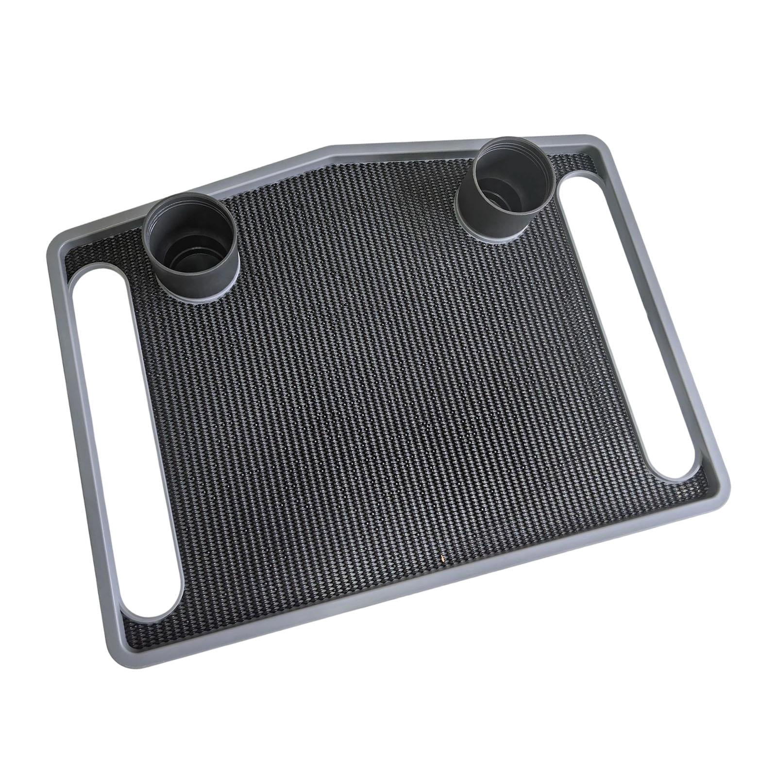 Dualoai Walkers Tray Craft Replacement Portable Food Tray for Meals Nursing Everyday with Cup Holder