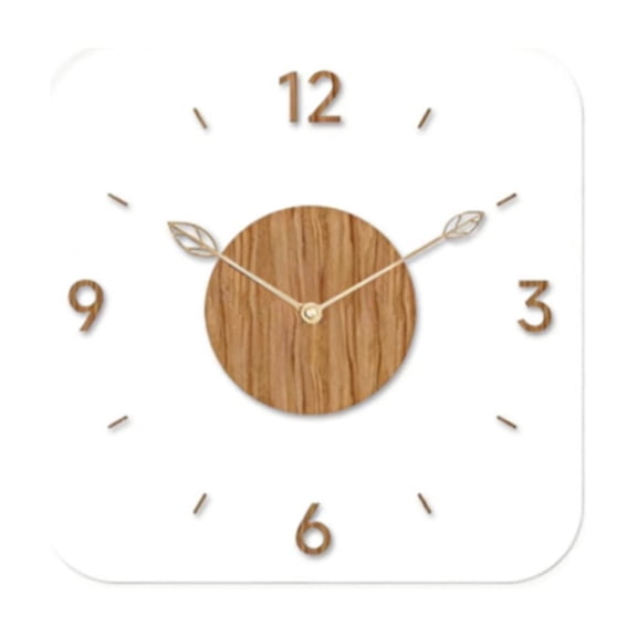 Dualoai Wall Clock Acrylic Gift Wall Watch Clock for Dining Room Living Room Wedding Square 30cmx30cm
