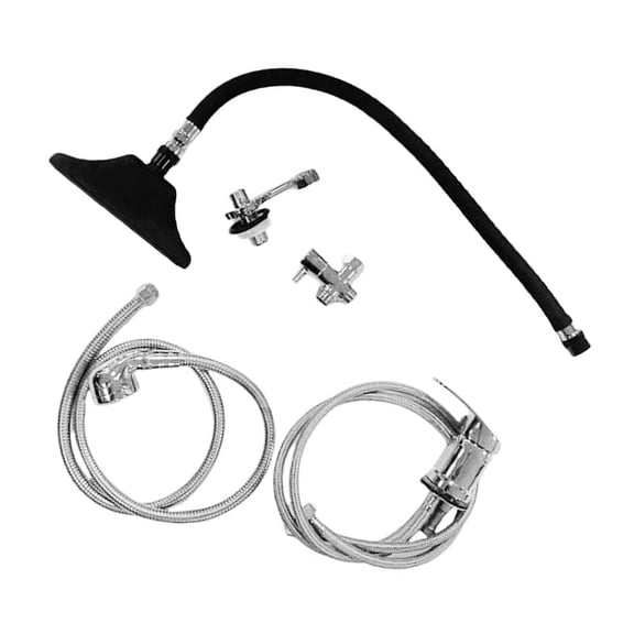 Dualoai Waterfall Shower Head Adjustable Flexible Accessories Sturdy Water Circulation for Shampoo Bowl for SPA Beauty Salon Style C