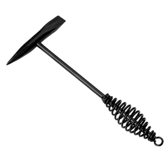 Dualoai Welding Hammers with Spring Handle Welding Cleaning Tool Metal Spring Handle 300g