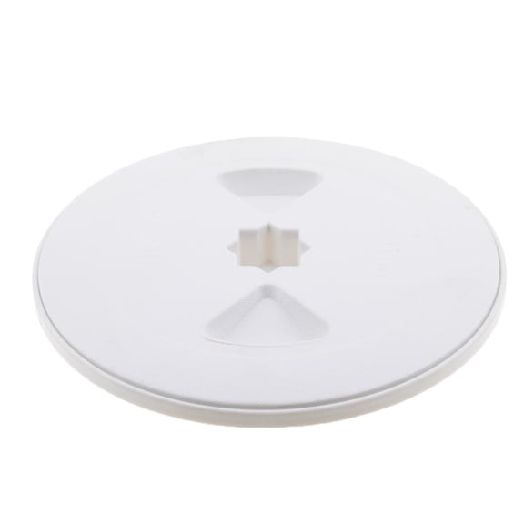 Dualoai White Screw Out Deck Plate Access Hatch Cover for Boat Marine Yacht 6 Inch