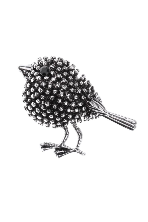Women Vintage Alloy Diamond Crystal Flower Animals Wedding Bridal Bouquet Brooch Ancient Silver Bird Diamond Brooch
