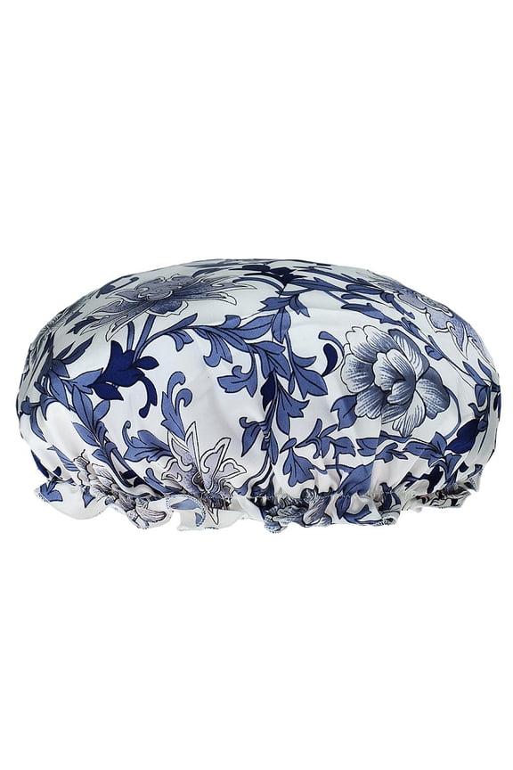 Womens Floral Sleep Head Wear Cap Hair Bonnet Cap Silk Hat Hair Wrap Turban Hat 1