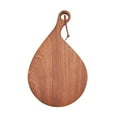 thumbnail image 1 of Dualoai Wood Cutting Board Chopping Board Vegetables Portable Decor Decorative Cheese Steak Charcuterie Meat with Handle Serving Tray XL, 1 of 9