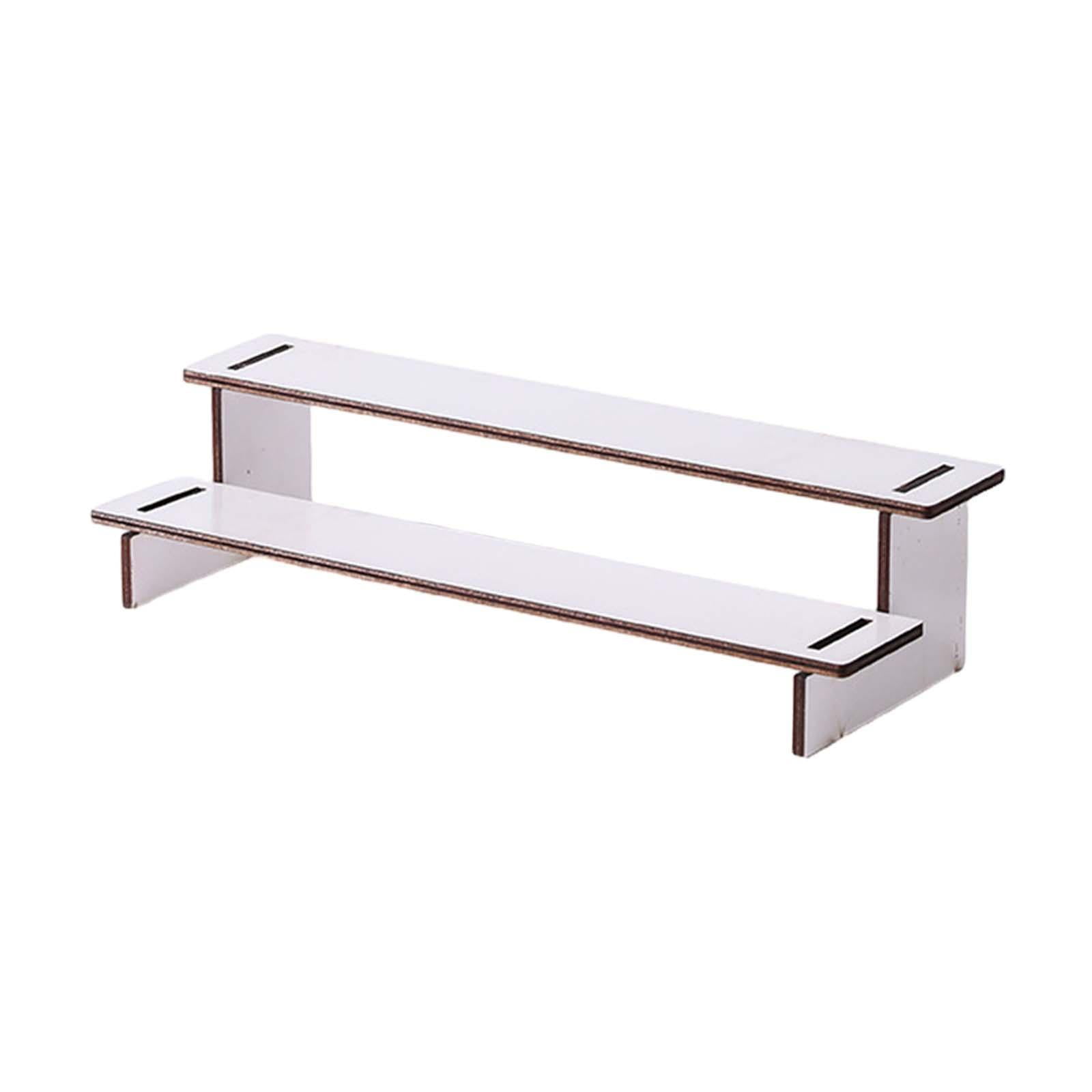 Dualoai Wood Display Riser Multipurpose Rustic Spice Rack for Candles ...