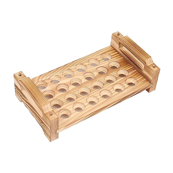 Dualoai Wooden Egg Holder Versatile Egg Storage Tray for Tabletop Kitchen Restaurant