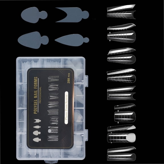 Duals Nail Forms Set for Nail Extension Gel,Nail Form Mould French Line Stickers