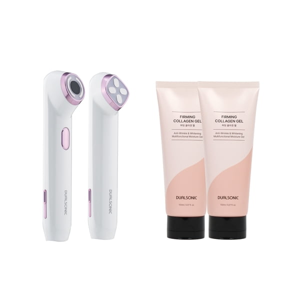 Dualsonic GLIMBIT LINE Mareummo RF Skin Firming & Won HIFU Contouring, Effortless Portable Beauty Care Device Bundle with Conductive Gel (2 Included)