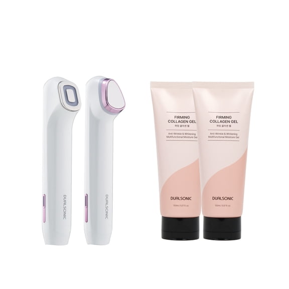 Dualsonic GLIMBIT Nemo EP Deep Absorption & Semo LDM Effortless Portable Beauty Care Bundle with Conductive Gel (2 Included)