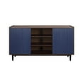 thumbnail image 1 of Duane Sideboard made from Engineered Wood in Dark Brown and Navy Blue, 1 of 25