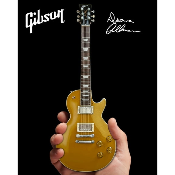 Axe Heaven Duane Allman Gibson 1957 Les Paul Goldtop Mini Guitar Replica Collectible GG-132