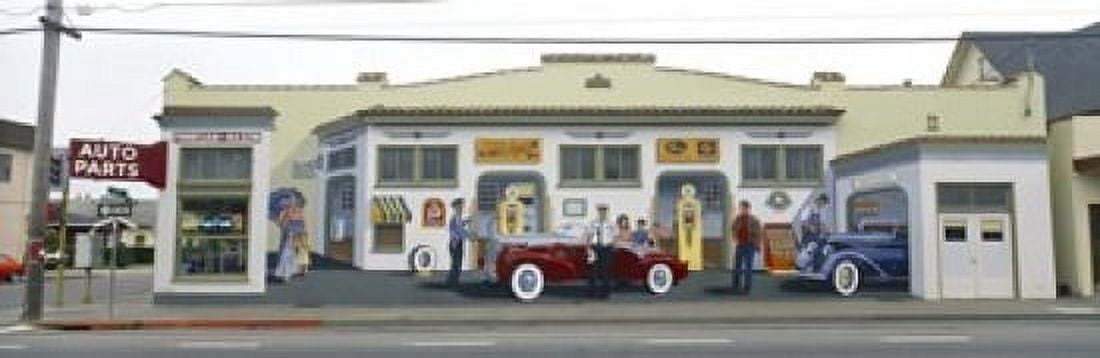 Duane Flatmo Mural Eureka Humboldt County California USA Canvas Art - Panoramic Images (18 x 6)