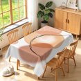 thumbnail image 1 of Duangreer Boho Abstact Rectangle Tablecloth, Orange Irregular Graphic Print, Washable Table Cover with Waterproof Wrinkle Resistant for Restaurant Picnic Indoor Outdoor, 60 x 84 Inch, 1 of 6