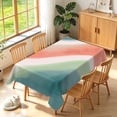 thumbnail image 1 of Duangreer Boho Abstract Rectangle Tablecloth, Art Geometric Stripe print Washable Table Cover with Waterproof Wrinkle Resistant for Restaurant Picnic, 60 x 70 Inch, 1 of 6