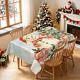 thumbnail image 1 of Duangreer Cartoon Snowman Christmas Rectangle Tablecloth, Table Cover with Waterproof Wrinkle Resistant for Party Decorations, 60 x 102 Inch, 1 of 6