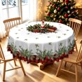 thumbnail image 1 of Duangreer Christmas Tablecloth for Party Dining Indoor and Outdoor, Retro Plaid Xmas Tree Print, Waterproof Tablecloths, 60''Round, 1 of 6