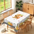 thumbnail image 1 of Duangreer Fall Harvest Fruit Print Rectangle Tablecloth, Autumn Table Cover with Waterproof Wrinkle Resistant for Party Decorations, 52 x 70 Inch, 1 of 6