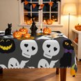 thumbnail image 1 of Duangreer Happy Halloween Rectangle Tablecloth, Cat Ghost Pumpkin Print, Table Cover with Waterproof Wrinkle Resistant for Party Decors, 60 x 84 Inch, 1 of 6